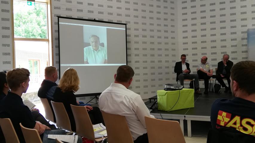 Knut Fleckenstein, ASB-Bundesvorsitzender, meldete sich per Videobotschaft zu Wort.